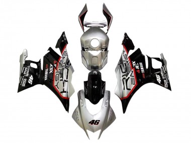 Online Plata Rojo Negro 46 Carenado Moto Yamaha YZF R3/R25 2022-2024