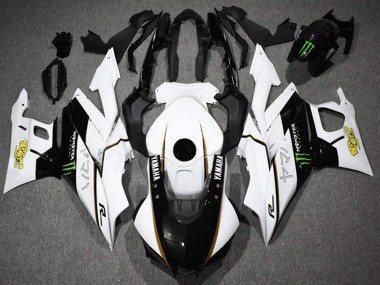 Online Blanco Negro Verde Monstruo Carenado Moto Yamaha YZF R3/R25 2022-2024
