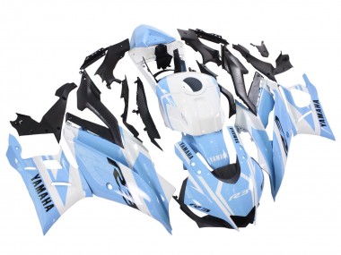 Online Blanco Azul Claro Carenado Moto Yamaha YZF R3/R25 2022-2024