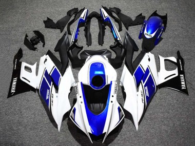 Online Blanco Azul Negro Brillante Yamalube Carenado Moto Yamaha YZF R3/R25 2022-2024