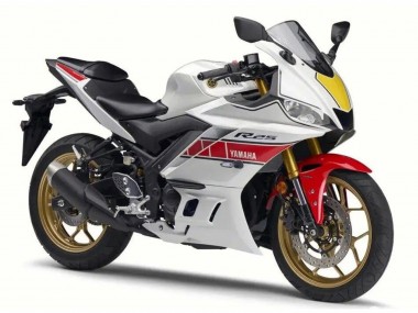 Online Blanco Rojo Negro Carenados Moto Yamaha YZF R3/R25 2022-2024