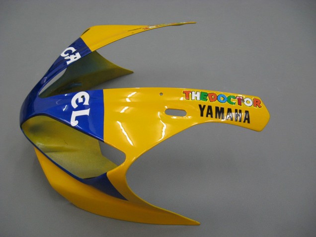 Online Blanco Amarillo Azul Motul Camello Carenado Moto Yamaha YZF 1000 R1 2000-2001