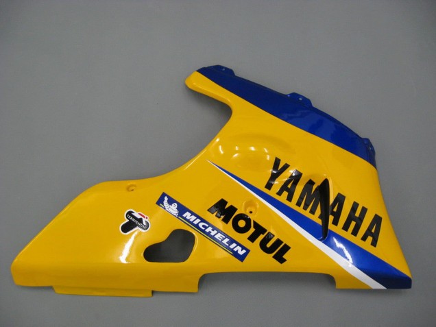 Online Blanco Amarillo Azul Motul Camello Carenado Moto Yamaha YZF 1000 R1 2000-2001