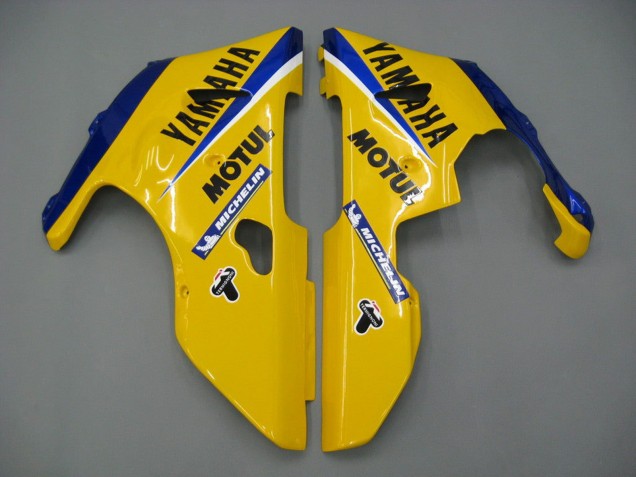 Online Blanco Amarillo Azul Motul Camello Carenado Moto Yamaha YZF 1000 R1 2000-2001