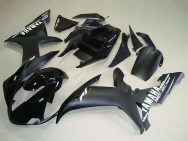 Online Negro Brillante Negro Mate Blanco Calcomanías Carenado Moto Yamaha YZF R1 2002-2003
