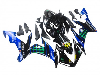 Online Azul Negro Amarillo Verde Monstruo Yamalube ENEOS 69 Carenado Moto Yamaha YZF 1000 R1 2004-2006