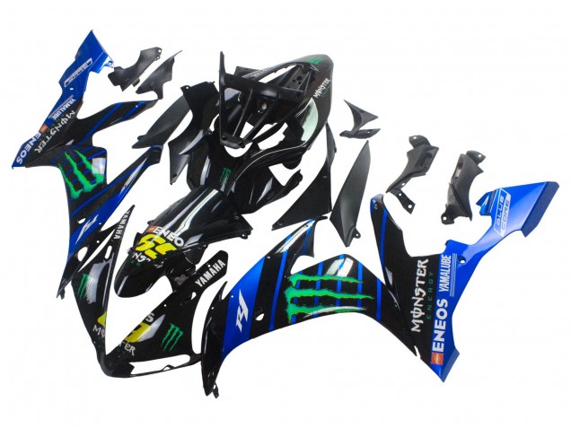 Online Azul Negro Amarillo Verde Monstruo Yamalube ENEOS 69 Carenado Moto Yamaha YZF 1000 R1 2004-2006
