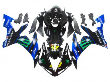 Online Azul Negro Amarillo Verde Monstruo Yamalube ENEOS 69 Carenado Moto Yamaha YZF 1000 R1 2004-2006