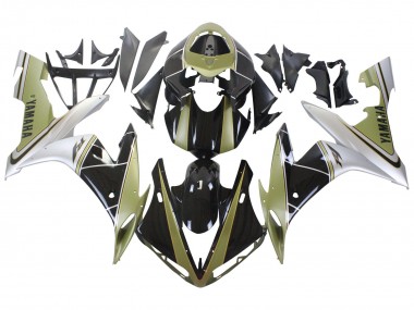 Online Oro Claro Blanco Negro Brillante Carenado Moto Yamaha YZF 1000 R1 2004-2006