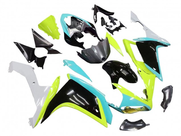 Online Azul Claro Verde Lima Negro Carenado Moto Yamaha YZF 1000 R1 2007-2008