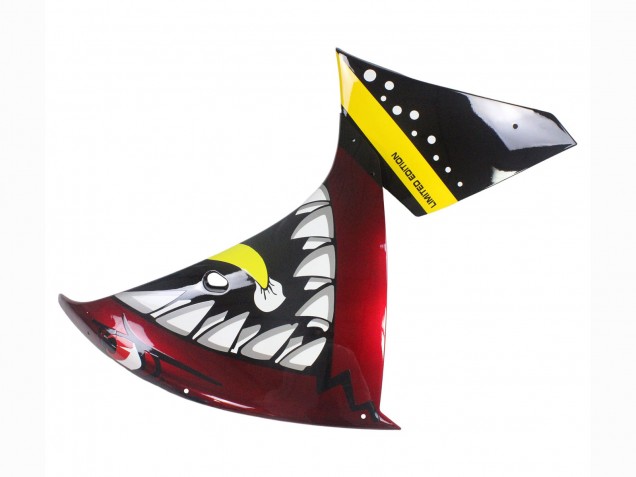 Online Rojo Amarillo Negro Tiburón 46 Carenado Moto Yamaha YZF 1000 R1 2009-2011