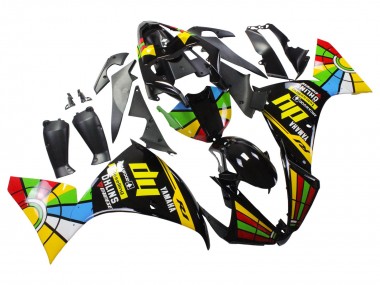Online Negro Brillante Amarillo Verde Azul Rojo RuedaColores Carenado Moto Yamaha YZF 1000 R1 2012-2014