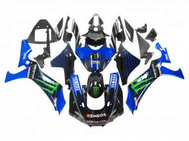 Online Azul Negro Verde Negro ENEOS Monstruo Carenado Moto Yamaha YZF 1000 R1 2020-2025
