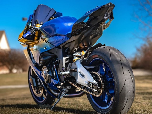 Online Azul Oro Carenado Moto Yamaha YZF 1000 R1 2020-2025