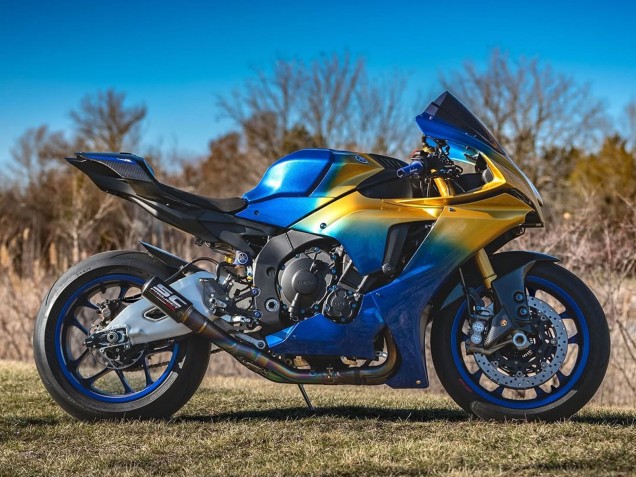Online Azul Oro Carenado Moto Yamaha YZF 1000 R1 2020-2025