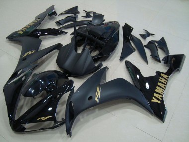 Online Negro Brillante Negro Mate Oro Carenado Moto Yamaha YZF R1 2004-2006