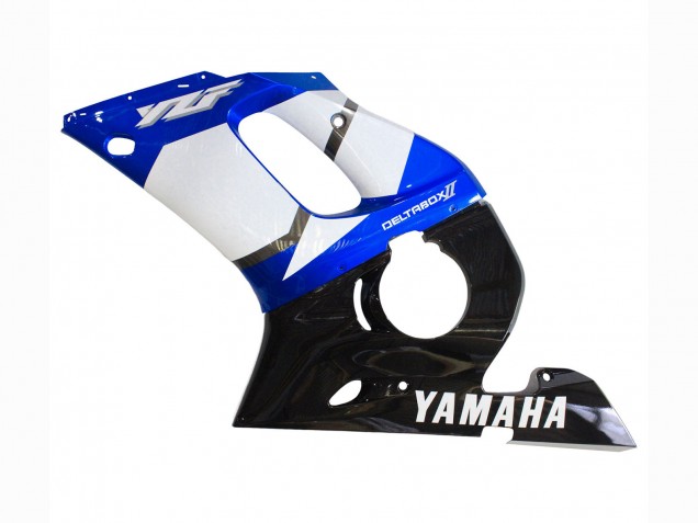 Online Blanco Azul Negro Brillante Carenado Moto Yamaha YZF 600 R6 1998-2002
