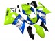 Online Neon Verde Azul Blanco Champions Carenado Moto Yamaha YZF 600 R6 1998-2002