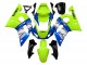 Online Neon Verde Azul Blanco Champions Carenado Moto Yamaha YZF 600 R6 1998-2002