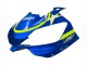 Online Blanco Azul Neon Amarillo Fiat Motul Michelin Carenado Moto Yamaha YZF 600 R6 1998-2002