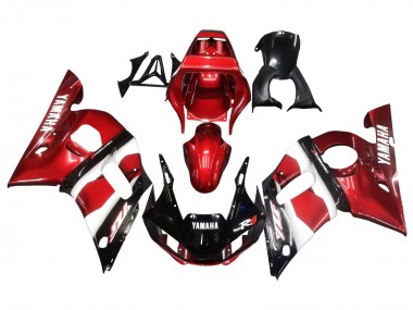Online Rojo Blanco Negro Brillante Carenado Moto Yamaha YZF 600 R6 1998-2002