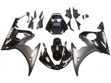 Online Negro Brillante Negro Mate Blanco Calcomanías Carenado Moto Yamaha YZF R6S 2006-2009