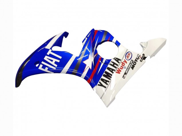 Online Blanco Azul Fiat Motul Kastinee Carenado Moto Yamaha YZF R6 2003-2004