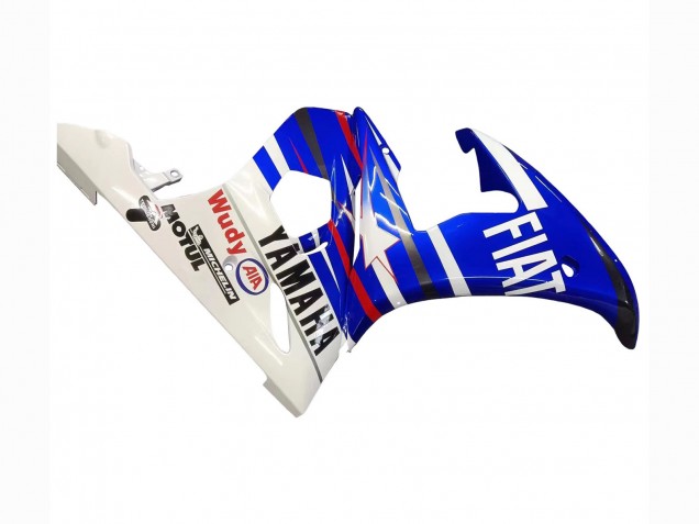 Online Blanco Azul Fiat Motul Kastinee Carenado Moto Yamaha YZF R6S 2006-2009