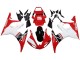 Online Blanco Rojo Negro Brillante Carenados Moto Yamaha YZF R6 2003-2004