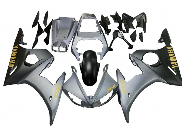 Online Gris Mate Negro Mate Oro Calcomanías Carenado Moto Yamaha YZF R6S 2006-2009