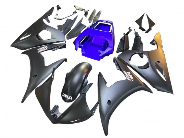 Online Azul Negro Mate Carenado Moto Yamaha YZF R6S 2006-2009