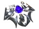 Online Azul Negro Mate Carenado Moto Yamaha YZF R6S 2006-2009