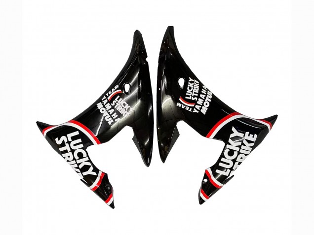 Online Negro Brillante Rojo Blanco Lucky Strike Motul Carenado Moto Yamaha YZF R6S 2006-2009