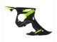 Online Negro Brillante Neon Amarillo Carenado Moto Yamaha YZF R6S 2006-2009
