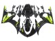 Online Negro Brillante Neon Amarillo Carenado Moto Yamaha YZF R6S 2006-2009