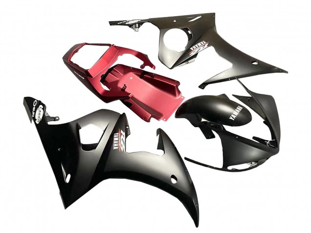 Online Rojo Negro Mate Carenados Moto Yamaha YZF R6S 2006-2009