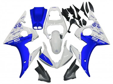 Online Blanco Azul GYTR Carenado Moto Yamaha YZF R6 2003-2004