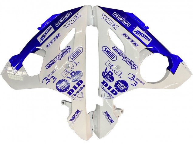 Online Blanco Azul GYTR Carenado Moto Yamaha YZF R6S 2006-2009