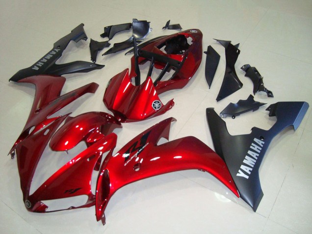 Online Rojo Negro Mate Carenados Moto Yamaha YZF R1 2004-2006