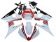 Online Blanco Rojo Negro Brillante Carenado Moto Yamaha YZF R6 2003-2004