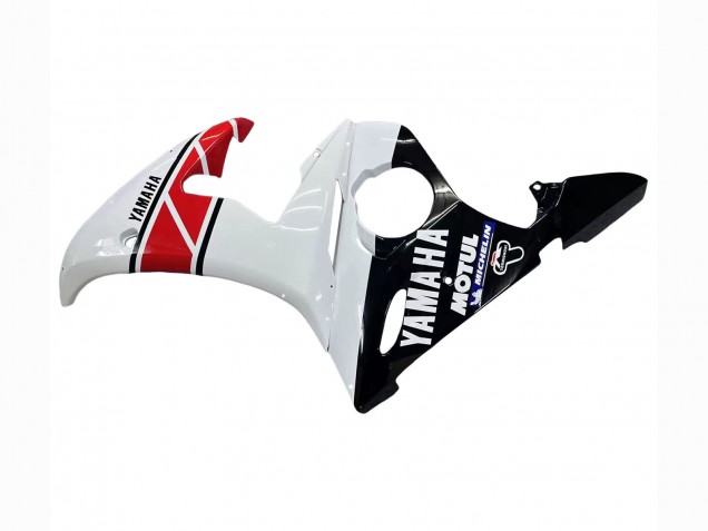 Online Blanco Rojo Negro Brillante Motul Carenado Moto Yamaha YZF R6S 2006-2009