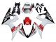 Online Blanco Rojo Negro Brillante Motul Carenado Moto Yamaha YZF R6S 2006-2009