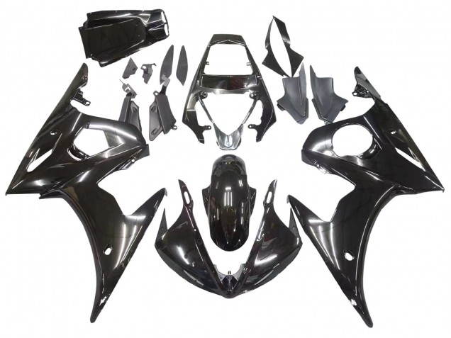 Online Negro Brillante Carenado Moto Yamaha YZF R6S 2006-2009