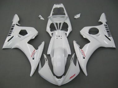 Online Blanco Carenado Moto Yamaha YZF R6S 2006-2009