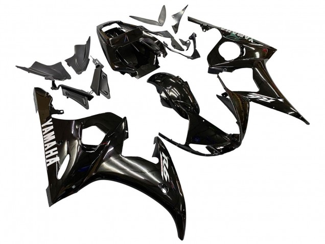Online Negro Brillante Carenado Moto Yamaha YZF 600 R6 2005