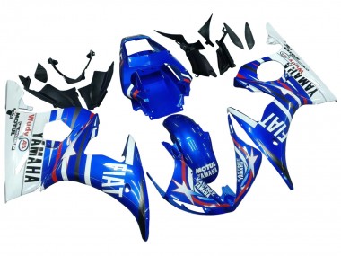Online Azul Blanco Rojo Motul Michelin Fiat Carenado Moto Yamaha YZF 600 R6 2005
