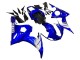 Online Azul Blanco Carenados Moto Yamaha YZF 600 R6 2005