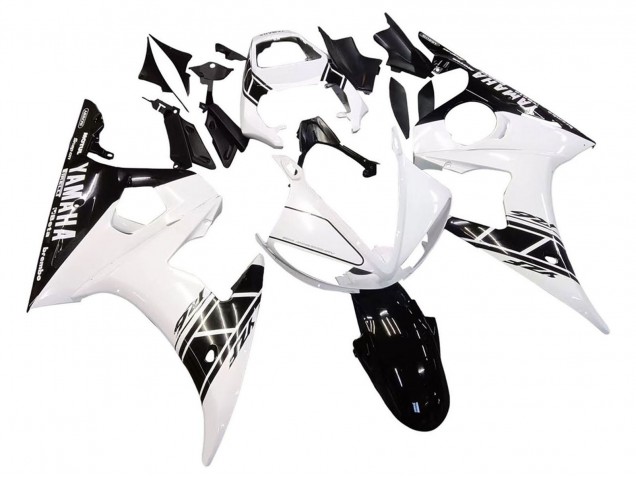 Online Blanco Negro Carenado Moto Yamaha YZF 600 R6 2005