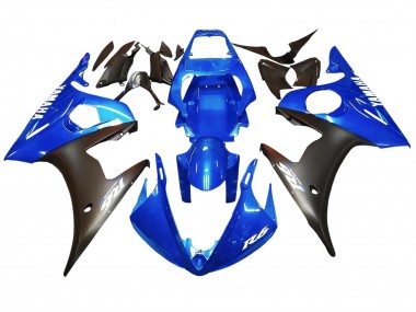 Online Azul Negro Mate Carenado Moto Yamaha YZF 600 R6 2005