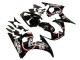 Online Negro Brillante Blanco Lucky Strike Motul Carenado Moto Yamaha YZF 600 R6 2005
